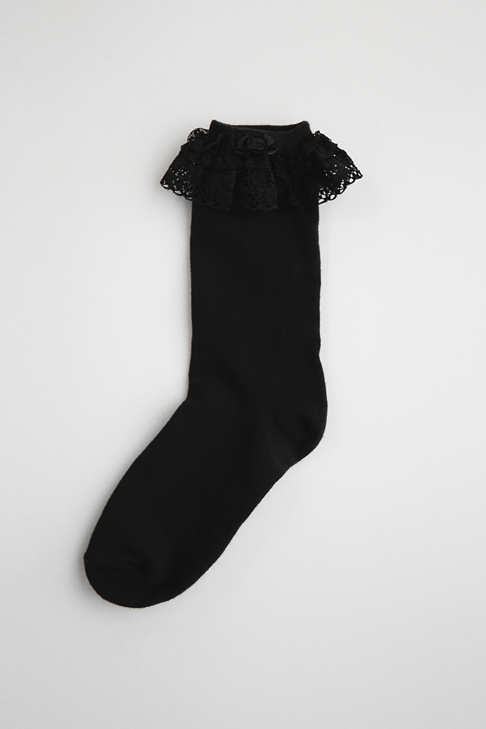 Frilled socks (Black)
