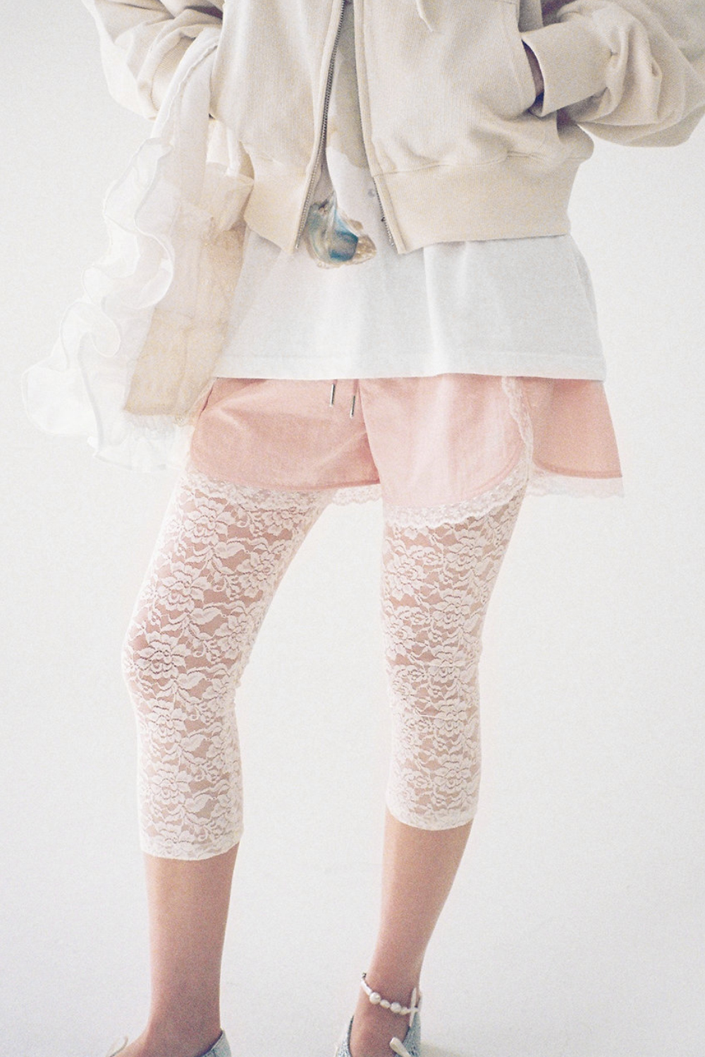 Carry lace leggings (Ivory)